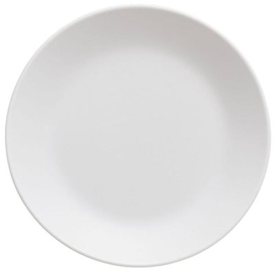 Kit 24 Pratos Redondos 25,5cm Plástico Branco Coza Restauran