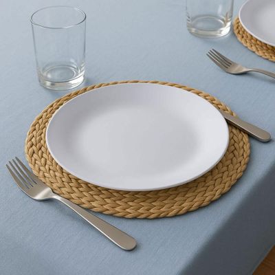 Kit 12 Pratos Plásticos Servir 25cm Branco Coza Cozy Eventos