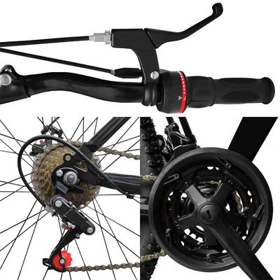 Bicicleta Aro 29 Bike Aço 21 Marchas Velocidades Freio A Disco Cor:vermelho