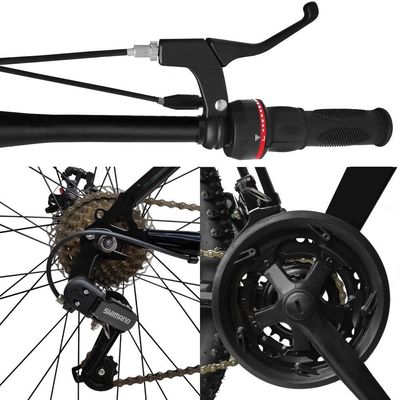 Bicicleta Aro 29 Shimano Traseiro Aço 21 Velocidades Marchas Cor:azul E Rosa