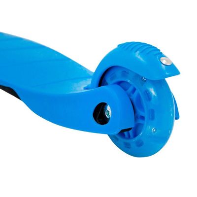 Patinete Regulável Infantil 3 Rodinhas Com Led Para Crianças Até 40kg Azul