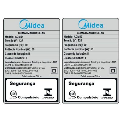 Climatizador de Ar Midea 5L ACM51 110V