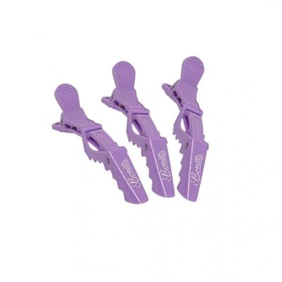 Clips Crocodilo Roxo Antiderrapante Bonitta Ref 223bt