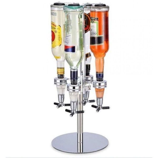 Porta Bebidas Giratório com Dosador Automático 4 Garrafas Lorben GT620