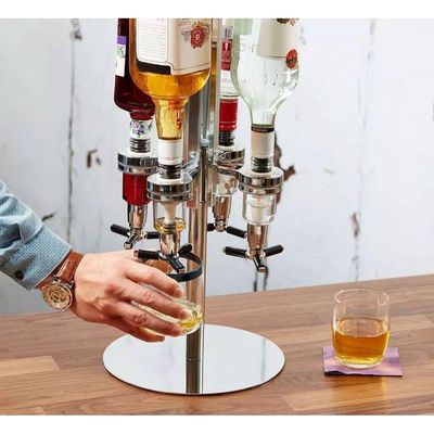 Porta Bebidas Giratório com Dosador Automático 4 Garrafas Lorben GT620