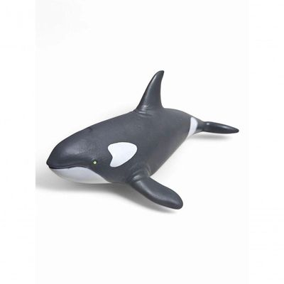 Boneco Em Vinil Animal Brinquedo Super Realista Baleia Orca
