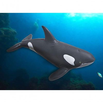 Boneco Em Vinil Animal Brinquedo Super Realista Baleia Orca