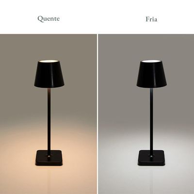 Luminária de mesa tátil regulável Copa&Cia Ross 37,5cm preta