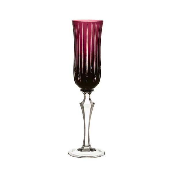 Taça de champagne em cristal Strauss Overlay 237.107.150 240ml ametista