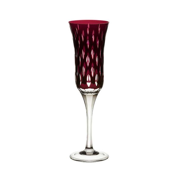 Taça de champagne em cristal Strauss Overlay 225.107.152 190ml ametista