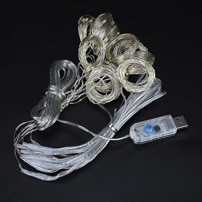 Cortina De Led Decoração Com Controle Natal Usb Bivolt