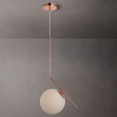 Lustre Pendente Bravalumi Pérola Luna Globo E27 Bivolt