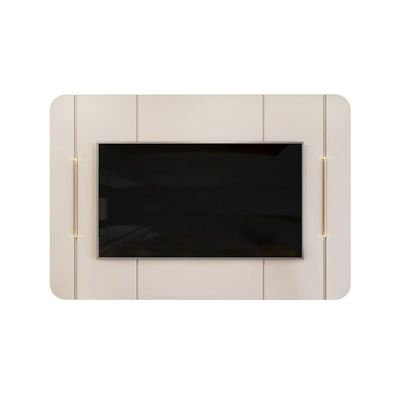 Painel Quarto p/ TV até 65 Pol Adele 180x132cm Off White - DJ Móveis
