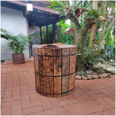Barril De Madeira Maciça Móveis Rústicos Bv Magazine