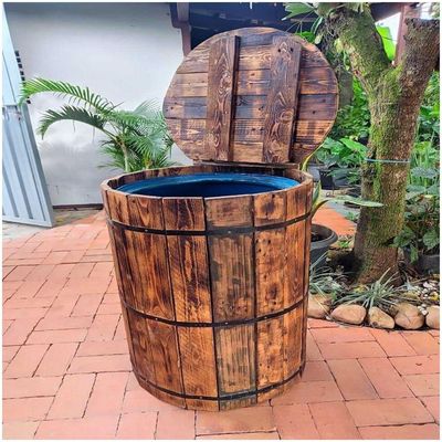 Barril De Madeira Maciça Móveis Rústicos Bv Magazine