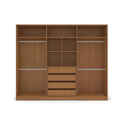 Guarda Roupa 6 Portas e 4 Gavetas Lisboa Branco - Politorno