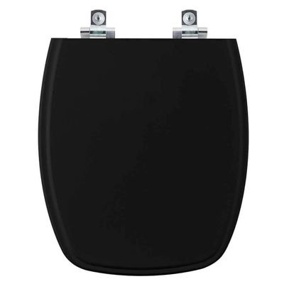 Assento Sanitário Soft Close Primula Plus Preto Para Vaso Fiori