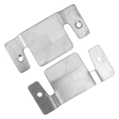 01 Par Conector De Encaixe Para Móveis Compátivel Sofá Cabeceira Painel Galvanizado - Desk Design