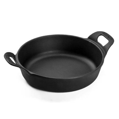 Kit 3 Travessas Redonda 0,4l + 0,9l + 1,7l Em Ferro Fundido Panela Mineira