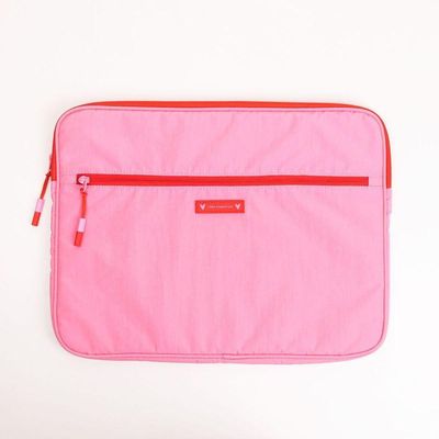 Capa De Notebook 15 Rosa E Vermelha