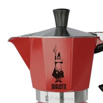 Cafeteira moka express em alumínio Bialetti 6 xícaras 300ml vermelha