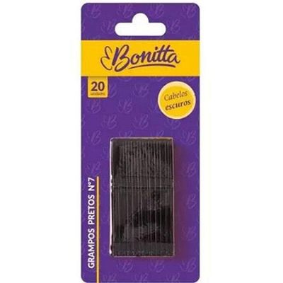Grampos Pretos N7 Bonitta Com 20 Unid, 638bt