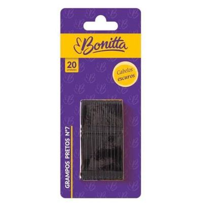 Grampos Pretos N7 Bonitta Com 20 Unid, 638bt