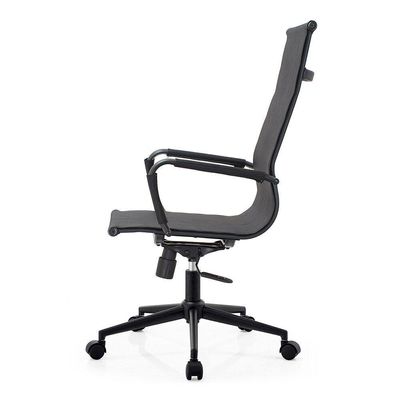 Cadeira De Escritório Eames Dark Esteirinha Alta Tela - Preta