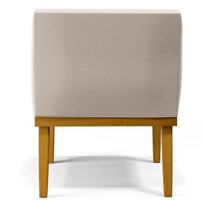 Kit 2 Poltronas Decorativas Vitória W01 Linho Cru - Mpozenato