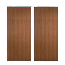 Porta Dupla De Correr P- Verniz Kit Alumínios 210x140