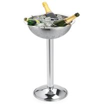 Champanheira em aço inox com pedestal Forma 8 litros