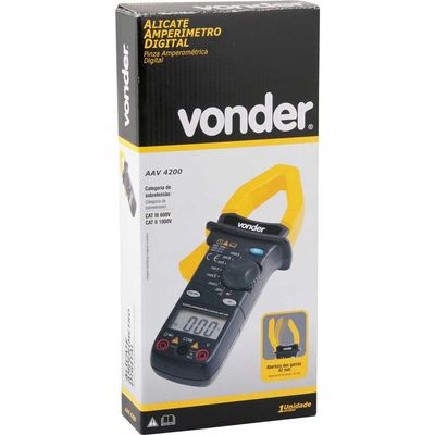 Alicate amperímetro digital AAV 4200 VONDER