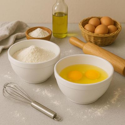Jogo 2 Tigelas 300ml e 500ml Bowl Branco Plástico Servir Caldos Saladas Acompanhamentos Coza