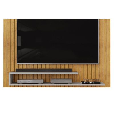 Home p/ TV até 55 Pol Ripe 134x108cm Cedro/Bali - DJ Móveis