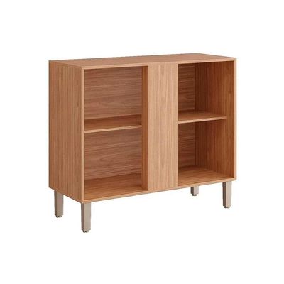 Gabinete de Cozinha Modulado Balcão c/ Tampo Divina de Canto c/ 1 Porta 92cm Cinamomo/Platina - MGM