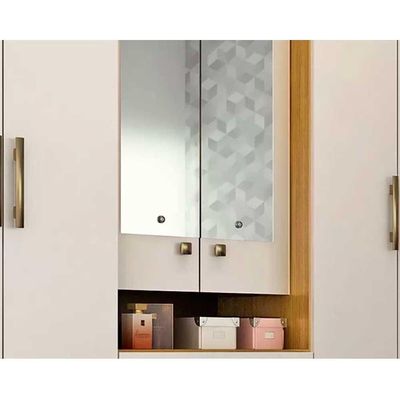 Guarda Roupa 6 Portas (2 c/ Espelho) e 9 Gavetas Débora Cinamomo - ACP