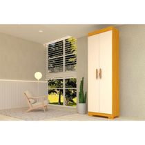 Armário Multiuso Juvenil Iris c/ 2 Portas c/ Chave Nature/Off White - ACP
