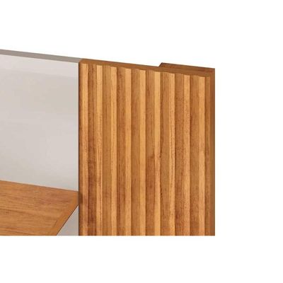Painel Quarto p/ TV até 75 Pol Helo 183x136cm Bali/Cedro - DJ Móveis