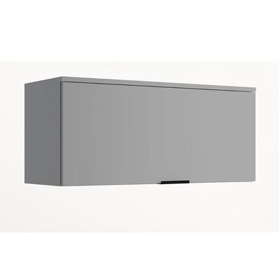 Armário de Cozinha Modulado Alpha 2503 c/ 1 Porta Basculante 80cm Cinza - Carraro