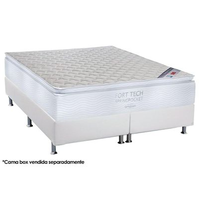 Colchão Casal Molas Ensacadas SuperPocket Fort Tech OrtoPillow (138x188x34) - Ortobom