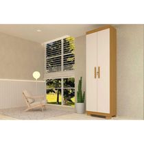 Armário Sapateira Casal Iris c/ 2 Portas c/ Chave Cinamomo/Off White - ACP