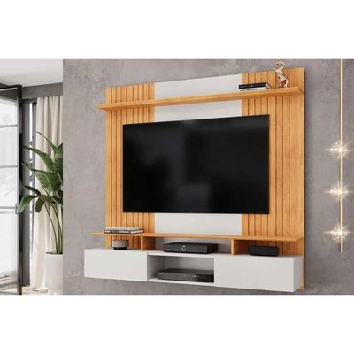 Home p/ TV até 65 Pol Ben c/ 2 Portas 160x153cm Bali/Cedro - DJ Móveis