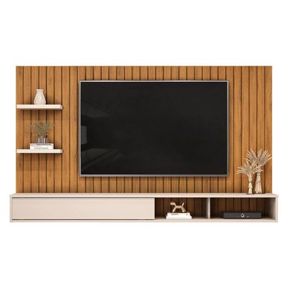 Painel Quarto p/ TV até 60 Pol Friz 179x108cm Cedro/Bali - DJ Móveis