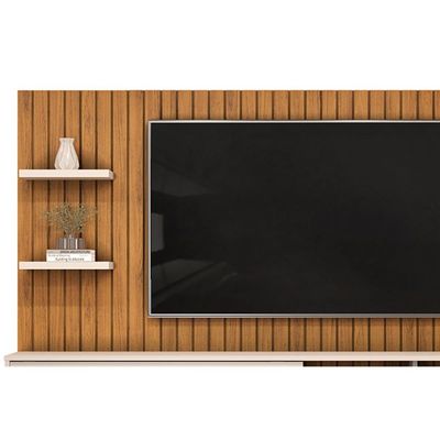 Painel Quarto p/ TV até 60 Pol Friz 179x108cm Cedro/Bali - DJ Móveis