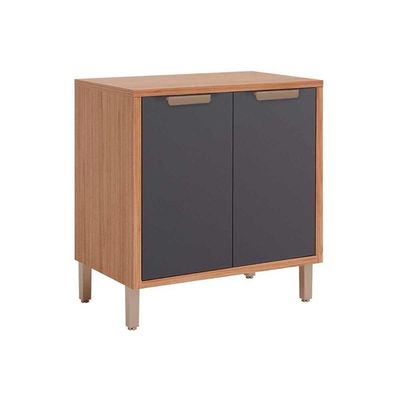 Gabinete de Cozinha Modulado Balcão c/ Tampo Eloise c/ 2 Portas 80cm Cinamomo/Titanium - MGM