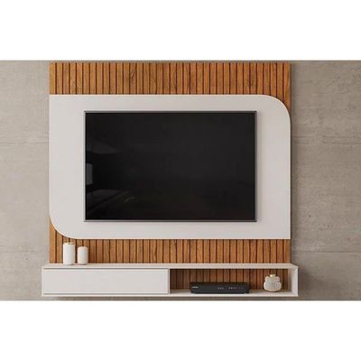 Painel Quarto p/ TV até 65 Pol Tom 150x139cm Cedro/Bali - DJ Móveis