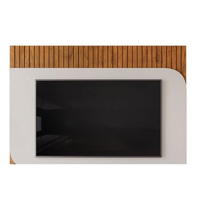 Painel Quarto p/ TV até 65 Pol Tom 150x139cm Cedro/Bali - DJ Móveis