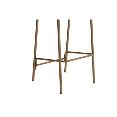 Banqueta Sala de Jantar Duo 1753 Kit 2 Un Rose/Linho Areia/Courano Caramelo - Carraro
