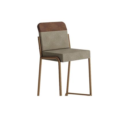 Banqueta Sala de Jantar Duo 1753 Kit 2 Un Rose/Linho Areia/Courano Caramelo - Carraro