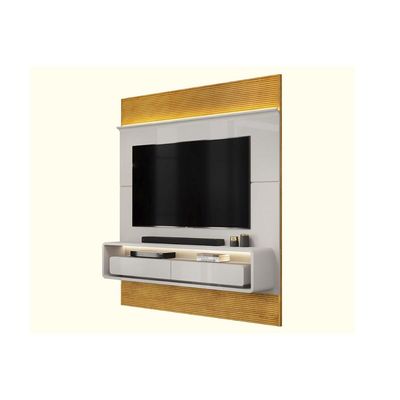 Painel Home p/ TV até 70 Pol Taylor 179x207cm Bali/Cedro - DJ Móveis